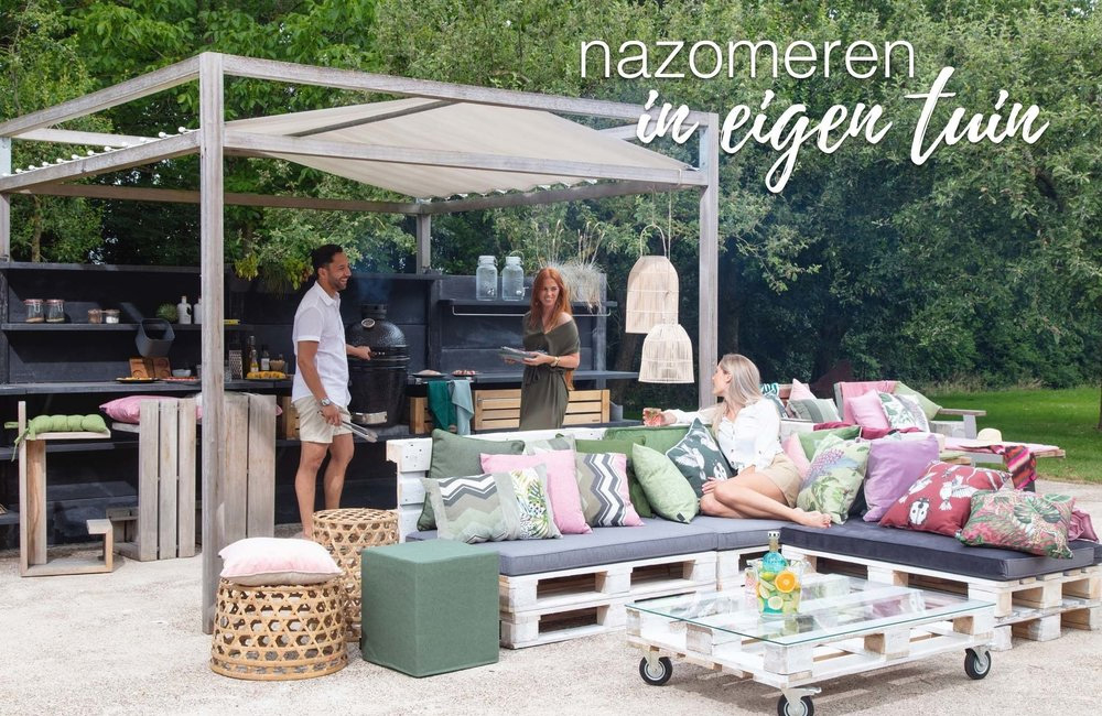 Nazomeren in eigen tuin