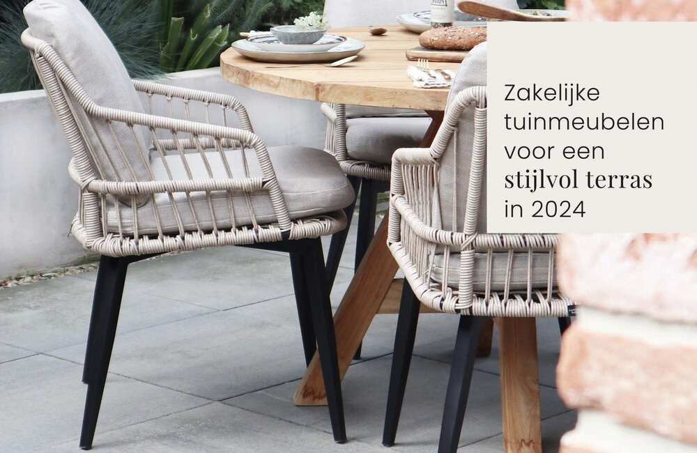Zakelijke tuinmeubelen voor een stijlvol terras in 2024