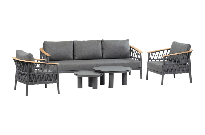 Capri-MattBlack-Loungeset-luxueus-grijs-hoogwaardig-modern-4-seizoenen-tuinmeubelen