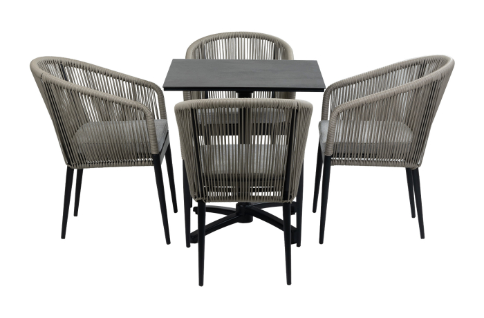 Gent-black-tuinset-inklapbare-tafel-5-delig-hpl-4-seizoenen-tuinmeubelen