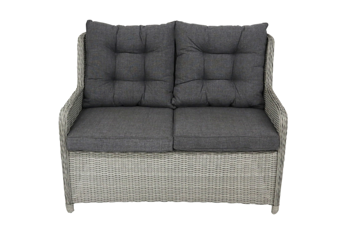 Loungebank Dublin | 2-persoons | Mystic Grey | Wicker 