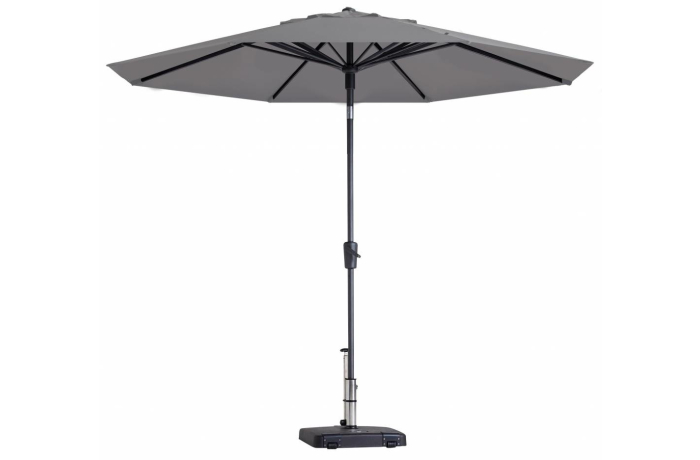 Madison Parasol | Paros Luxe Round | Light Grey | ∅300cm 