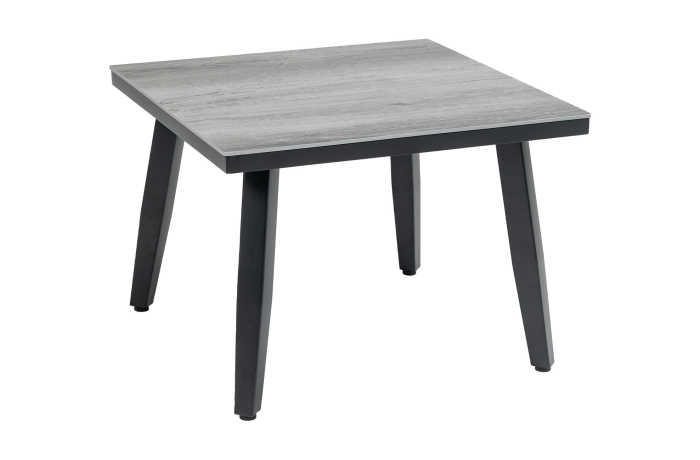 Mykonos-moderne-vierkante-bijzettafel-grijs-kunststof-aluminium-4 seizoenen Tuinmeubelen