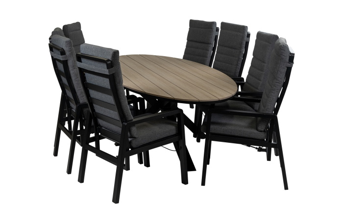 Berlijn-Cyprus-tuinset-tafel-wood-7-delig-polywood-280-4-seizoenen-tuinmeubelen