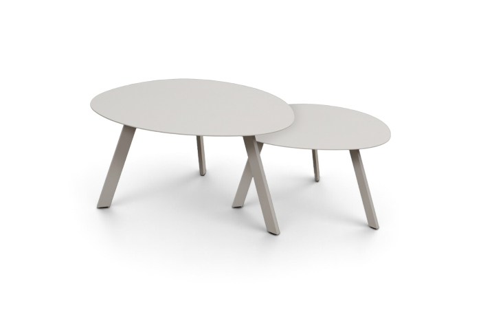 Bijzettafels Secli camel aluminium