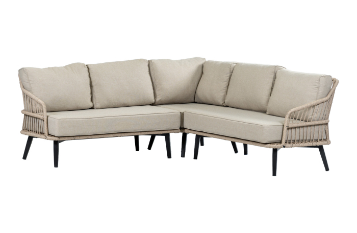 Hoek-loungebank-Isabel-Sand-Black-4-seizoenen-tuinmeubelen