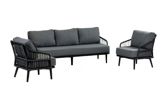 Isabel-black-3zits-loungestoel-modern-4-seizoenen-tuinmeubelen