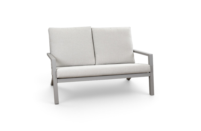 Loungebank 2 persoons Bezano Champagne van Aluminium 