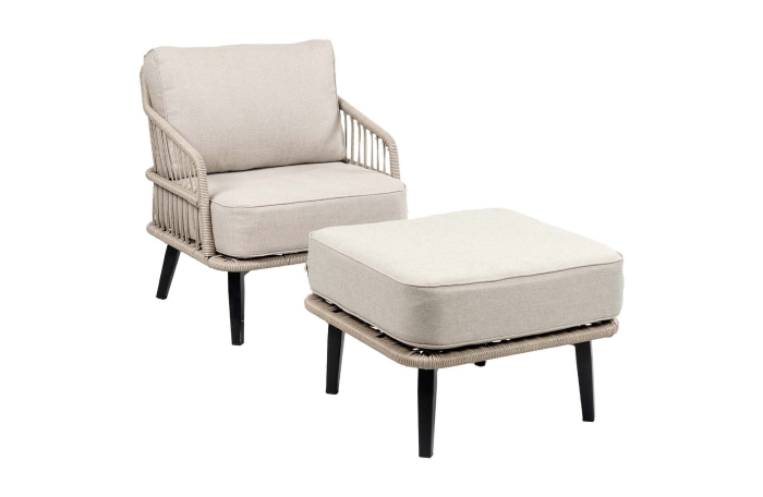 loungestoel-isabel-sand-met-hocker-sand