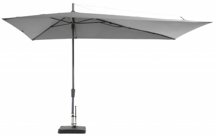 Madison Parasol | Asymetric Sideway | Light Grey | 220x360cm 
