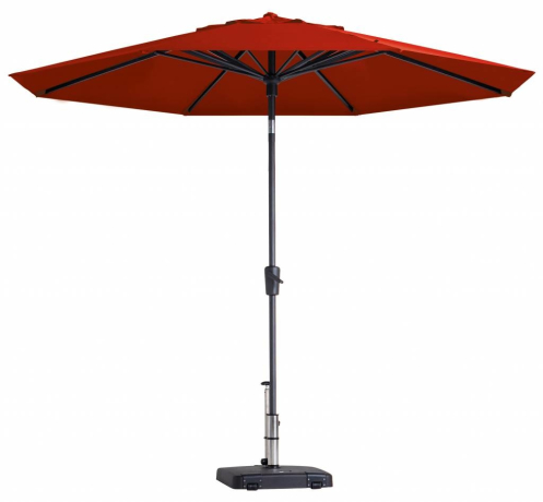 Madison Parasol | Paros Luxe Round | Brick Red | ∅300cm 