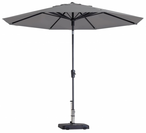 Madison Parasol | Paros Luxe Round | Light Grey | ∅300cm 