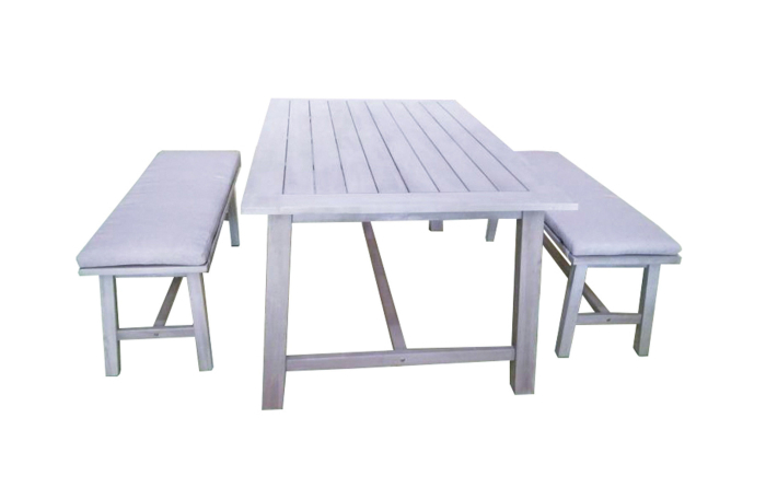 Tuinset Ravello | 3-delig | Fossil Grey | Acacia | Eurofar