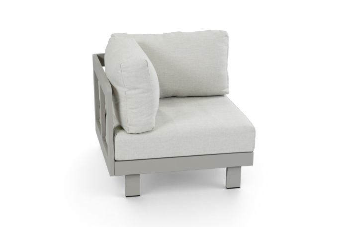 Hoekelement Tulum beige camel aluminium