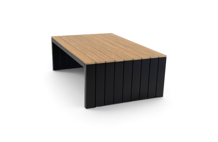 loungetafel tulum black aluminium tecon teak