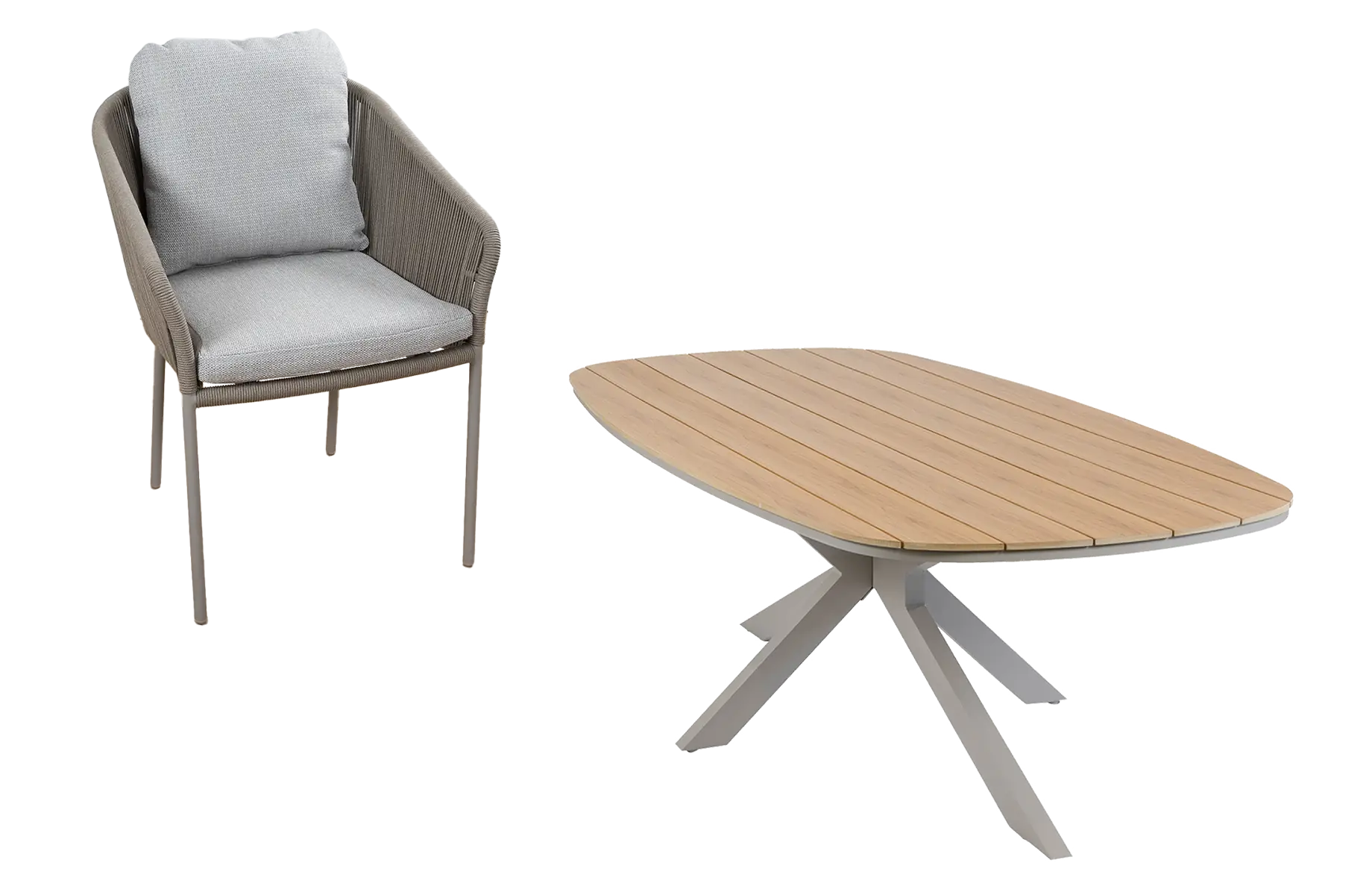 7-delige tuinset | 6 Alezio tuinstoelen | Tuintafel Cadiz 240x115cm 