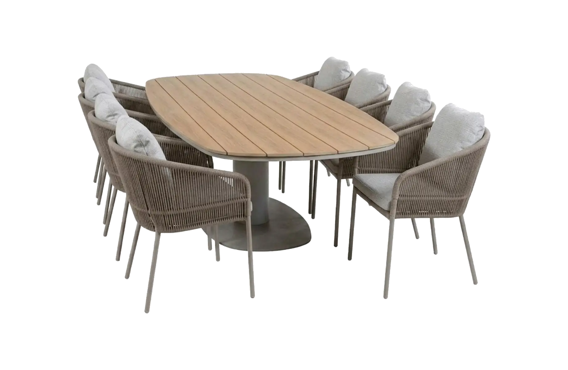 9-delige tuinset | 8 Alezio tuinstoelen | Tuintafel Tower 260cm