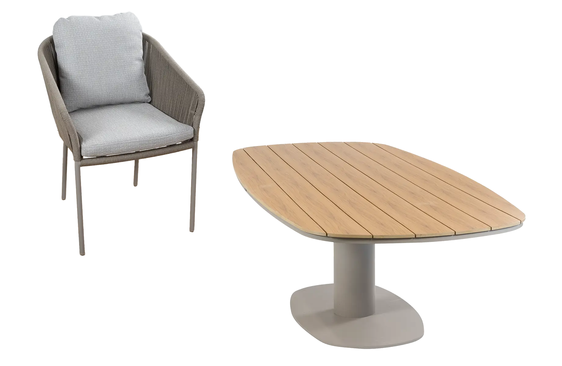 9-delige tuinset | 8 Alezio tuinstoelen | Tuintafel Tower 260cm