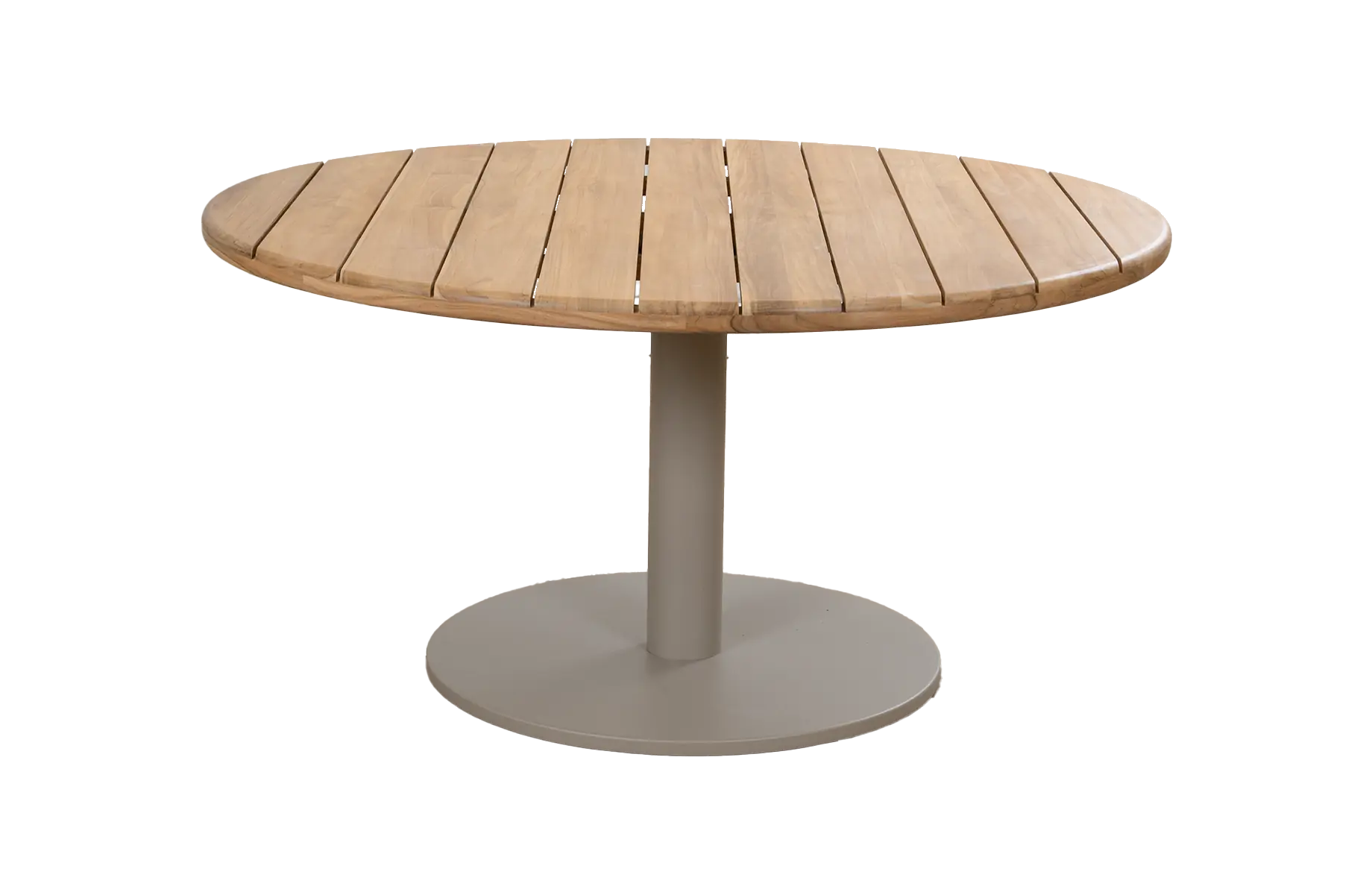 Low dining tuintafel ø140cm Aurora | Teak & Sable