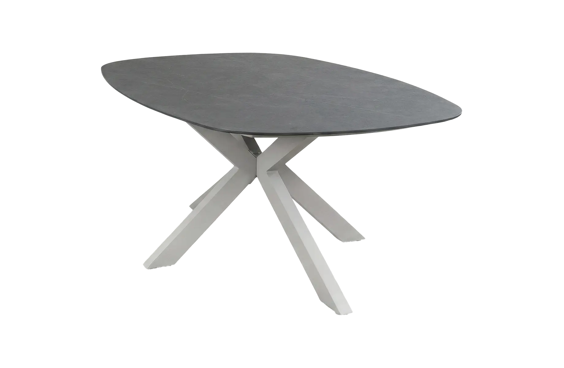 Dining tuintafel Barletta 180x115cm | Desert Pearl/Camel | Aluminium & Kunststof
