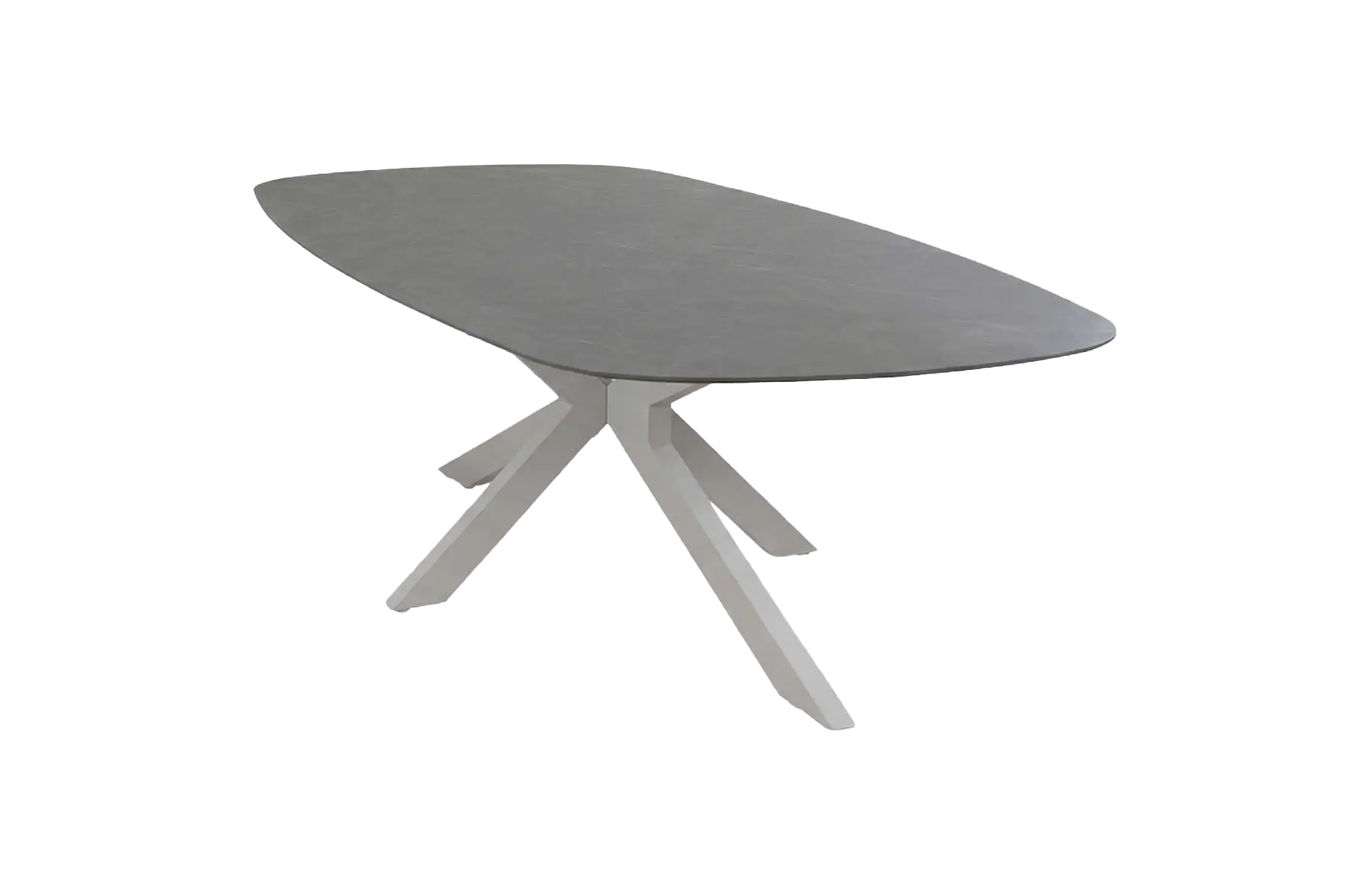 Dining tuintafel Barletta 240x115cm | Desert Pearl/Camel | Aluminium & Kunststof