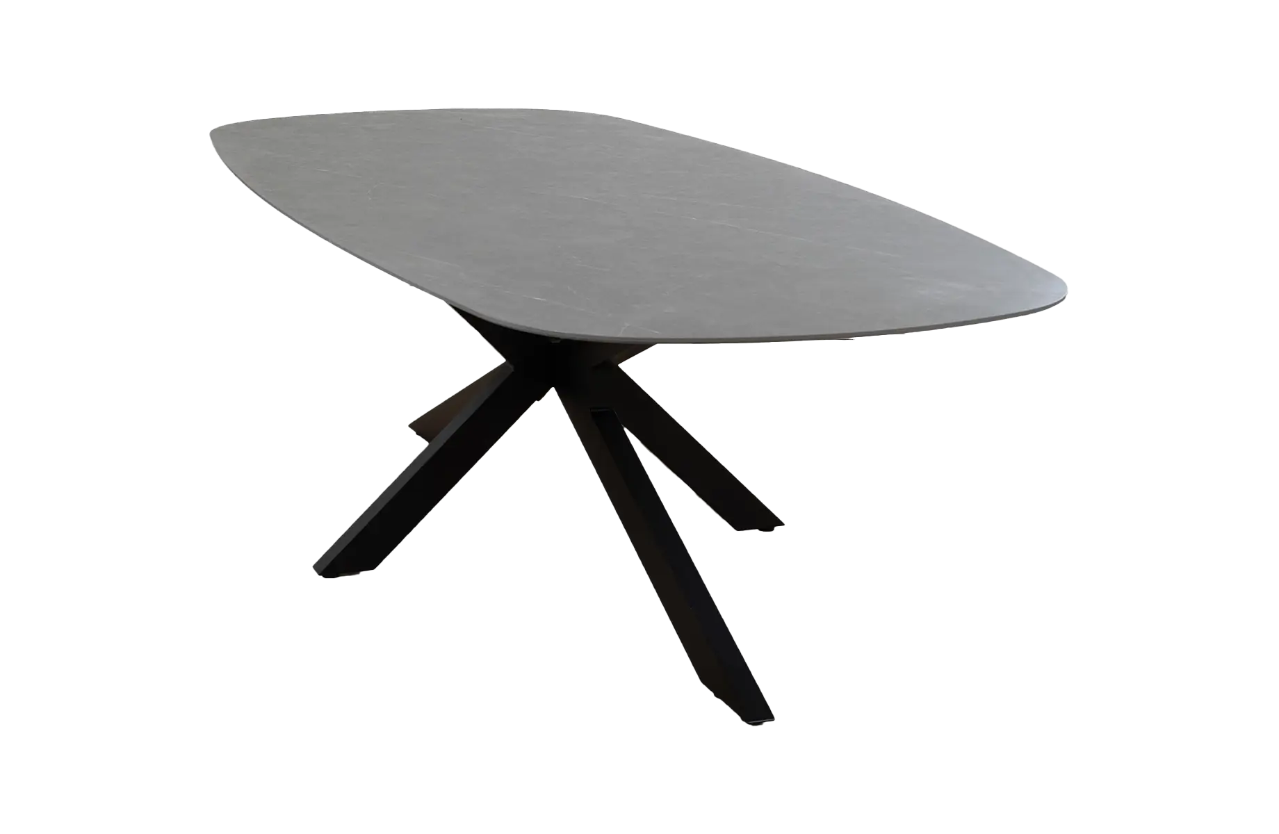 Dining tuintafel  Barletta 240x115cm | Desert Pearl/Black | Aluminium & Kunststof