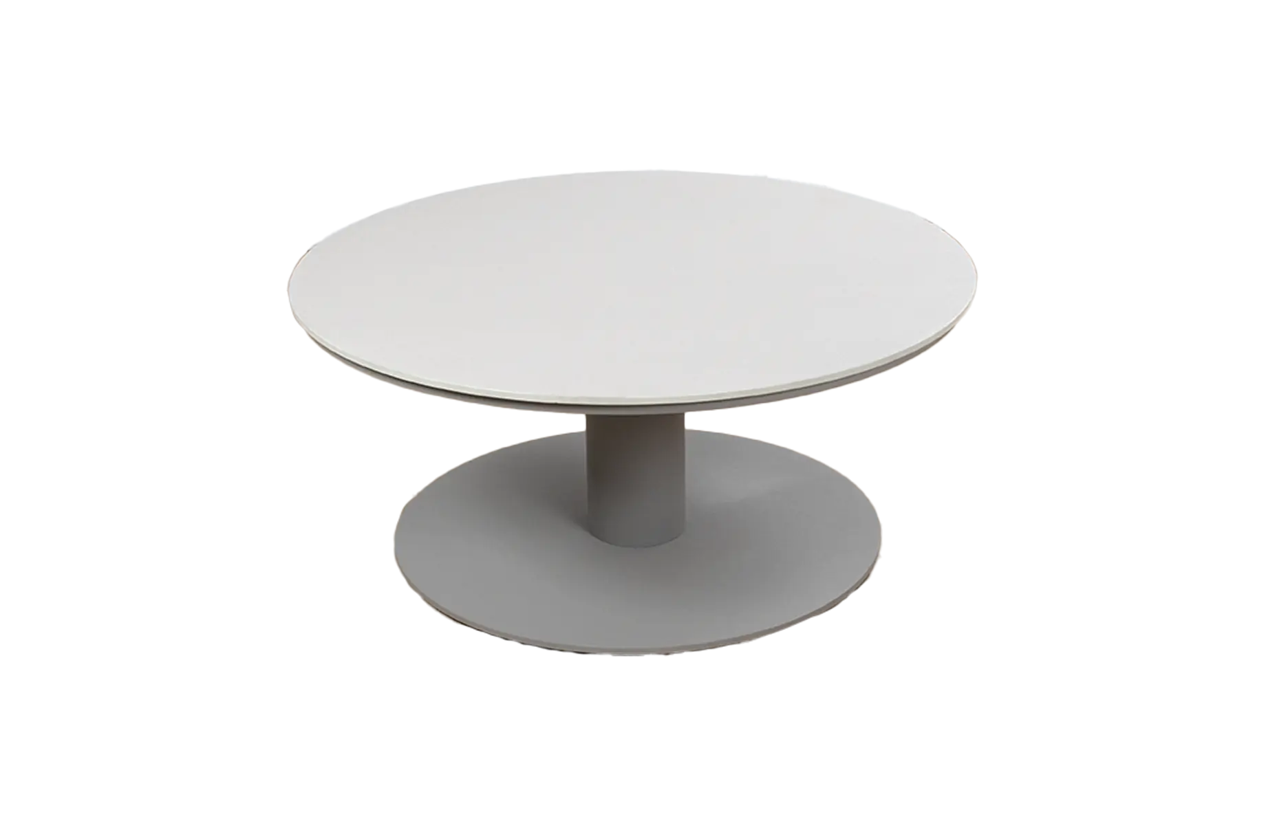  Loungetafel Barletta &oslash;80cm | Sandstone/Camel | Aluminium & Kunststof