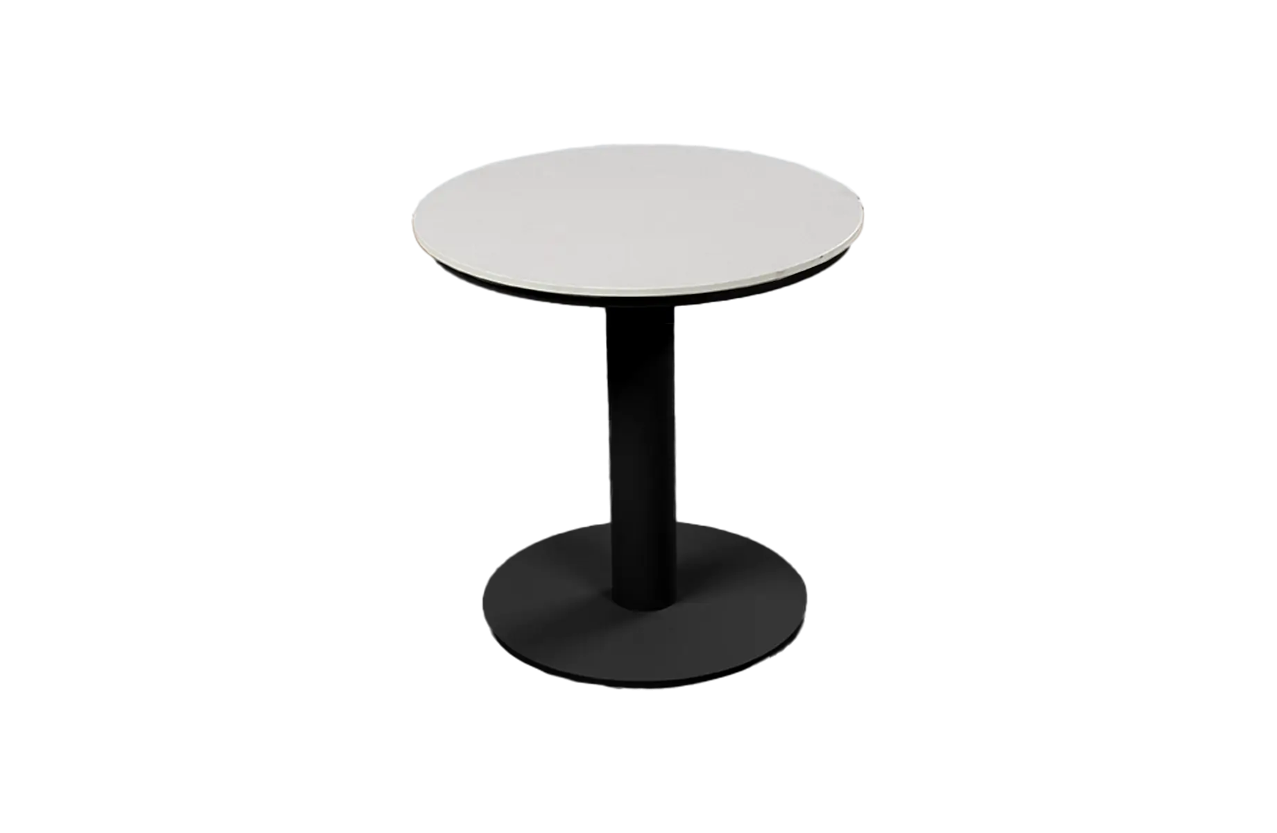Loungetafel Barletta ø45cm | Sandstone/Black | Aluminium & Kunststof
