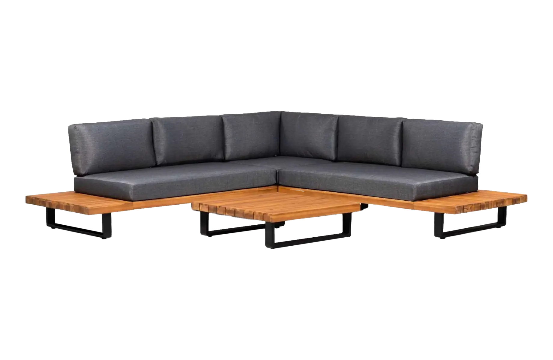 Hoek Loungeset Bastan | Grey | Acacia en Aluminium | Eurofar 