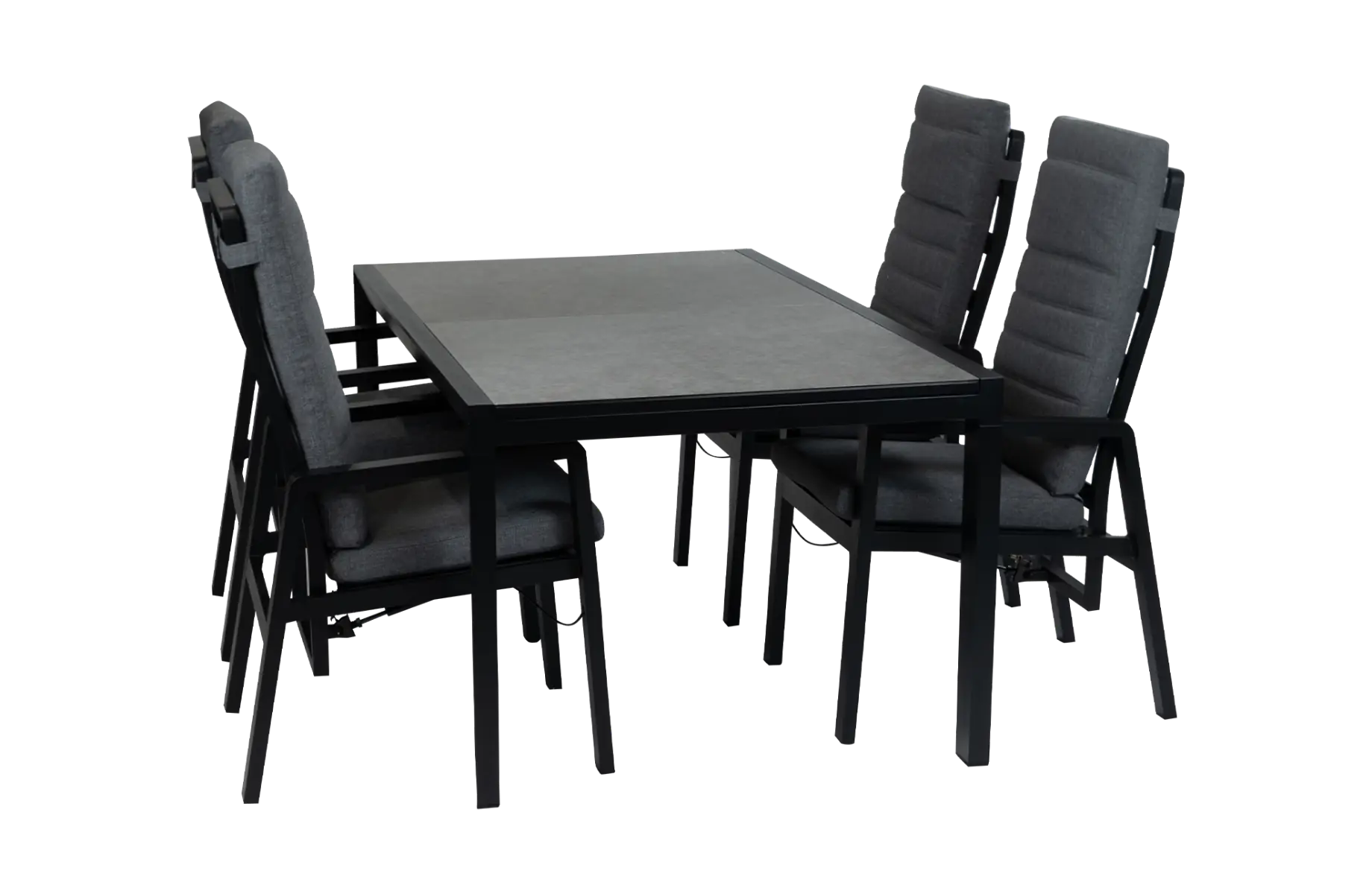 7-delige tuinset | 6 verstelbare Berlijn stoelen  | Uitschuifbare tuintafel Mallorca  180/240x100 cm