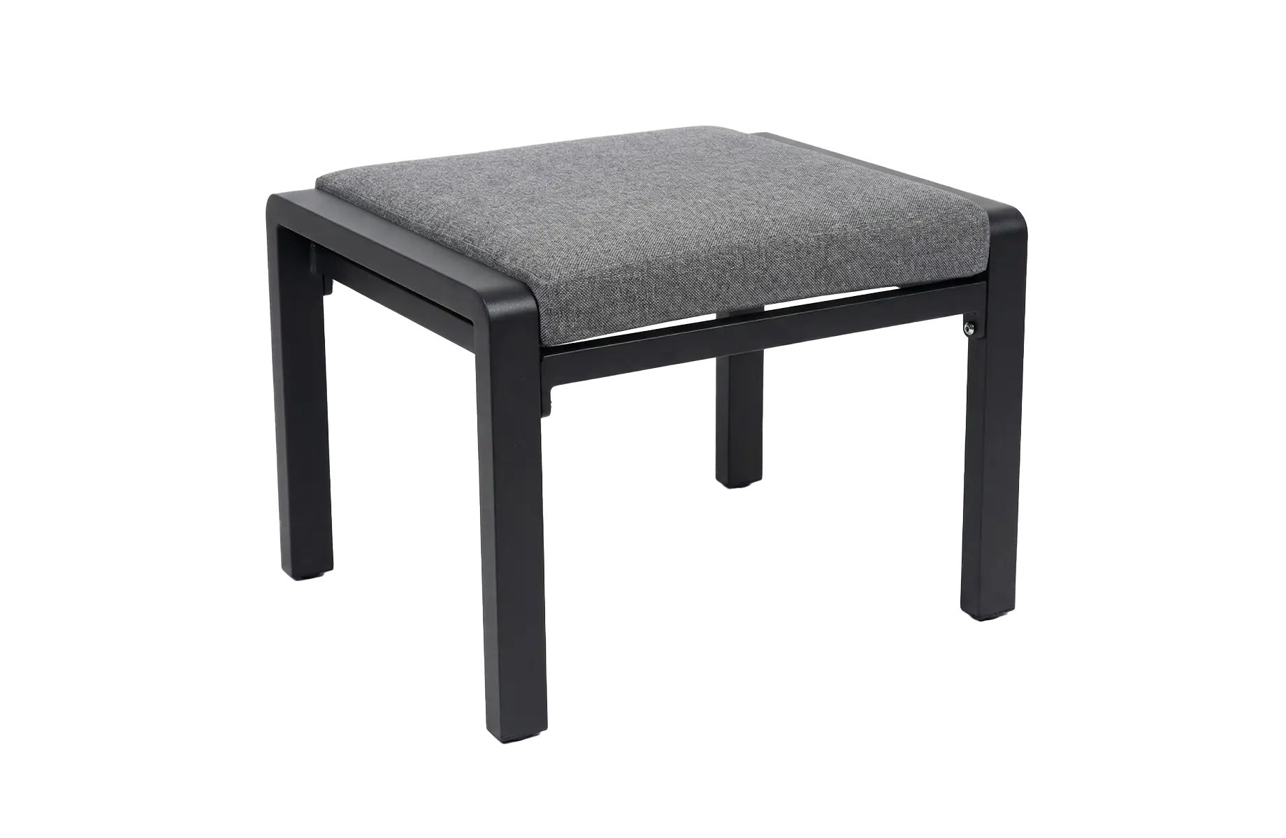 Voetenbank Berlijn | Matt Black & Grijs | Aluminium