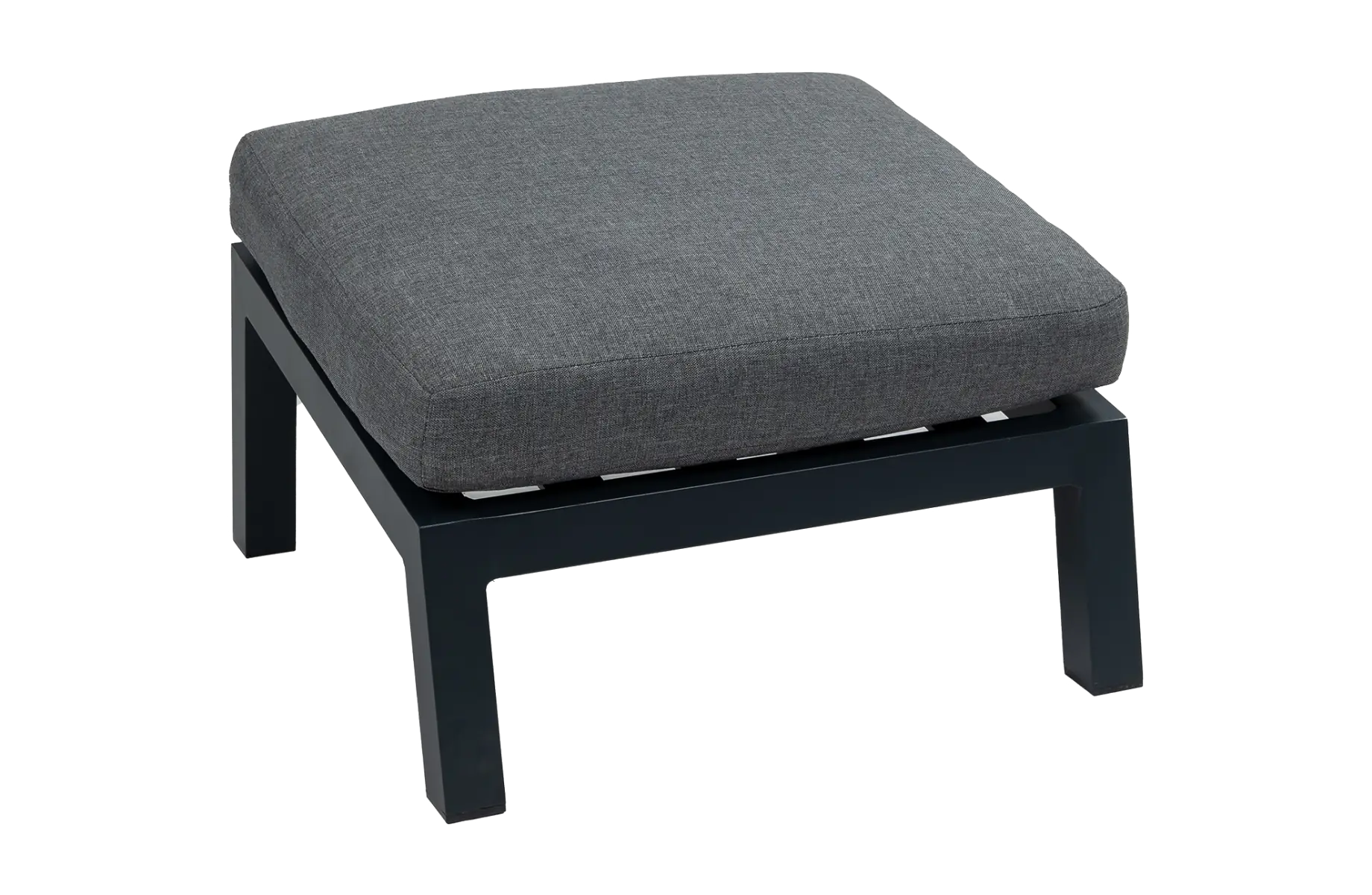 Voetenbank Bezano | Matt Black/Grey | Aluminium