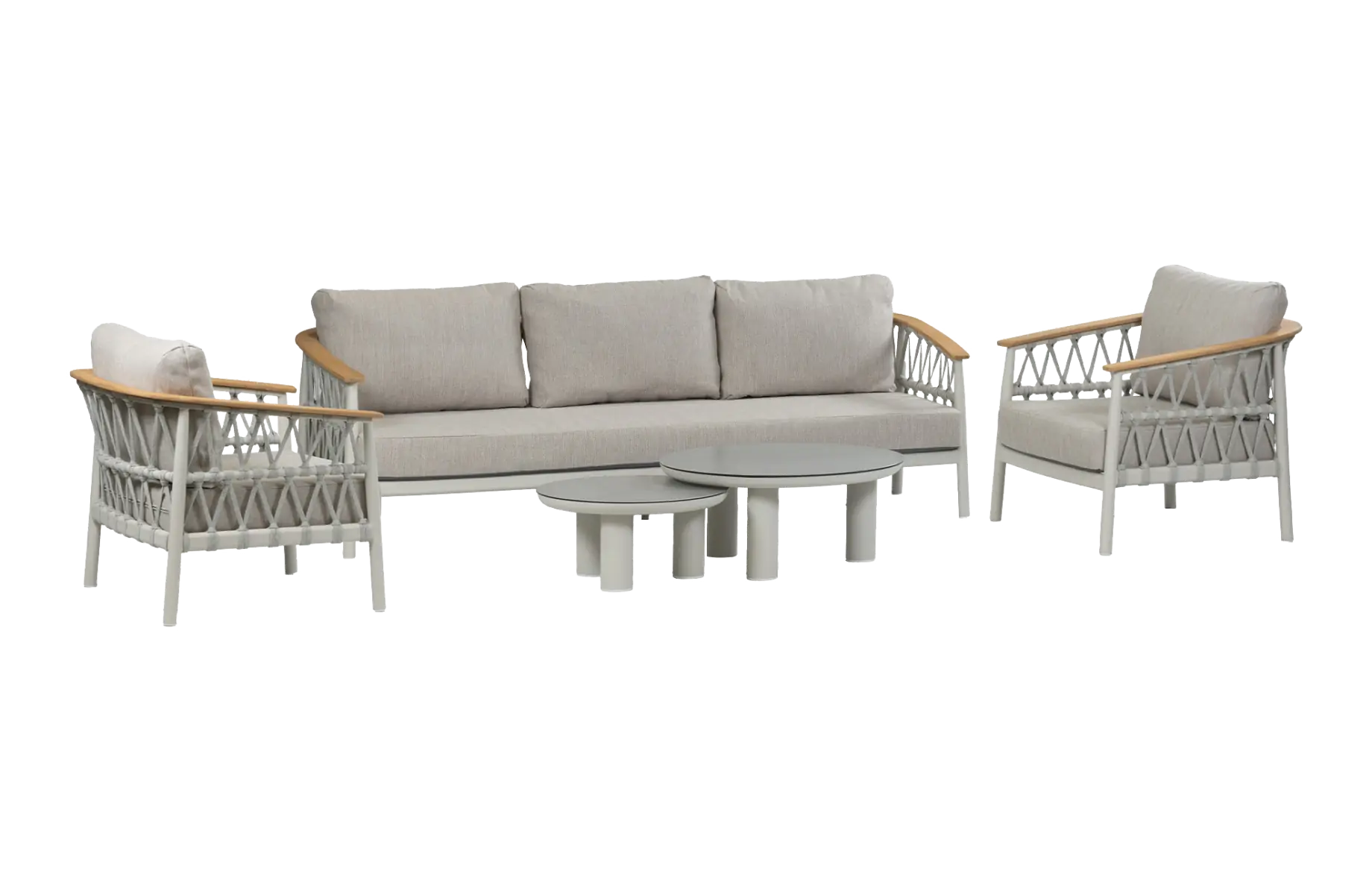 Capri-Naturel-Loungeset-Luxueus-modern-pure luxe-cream-4-seizoenen-tuinmeubelen