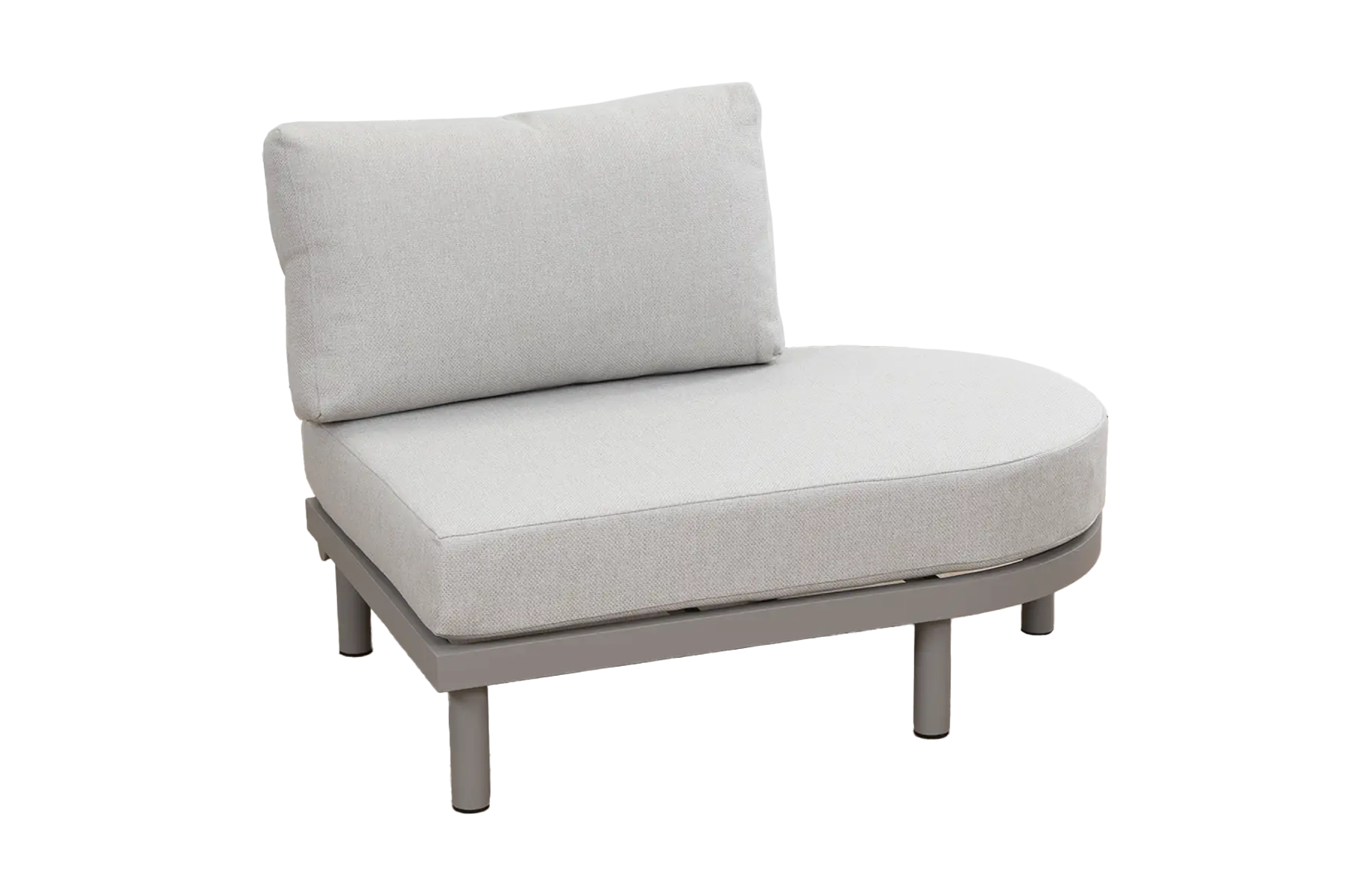 Bankdeel Ovaal Cavallino | Beige/Camel | Aluminium & Rope