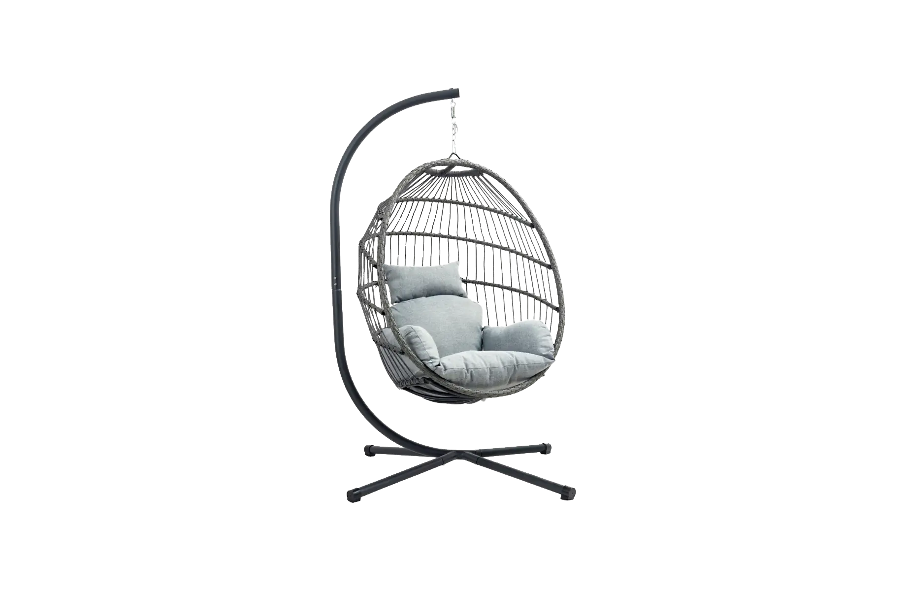 Hang Ei Coco | Grey & Black | Rope & Aluminium 