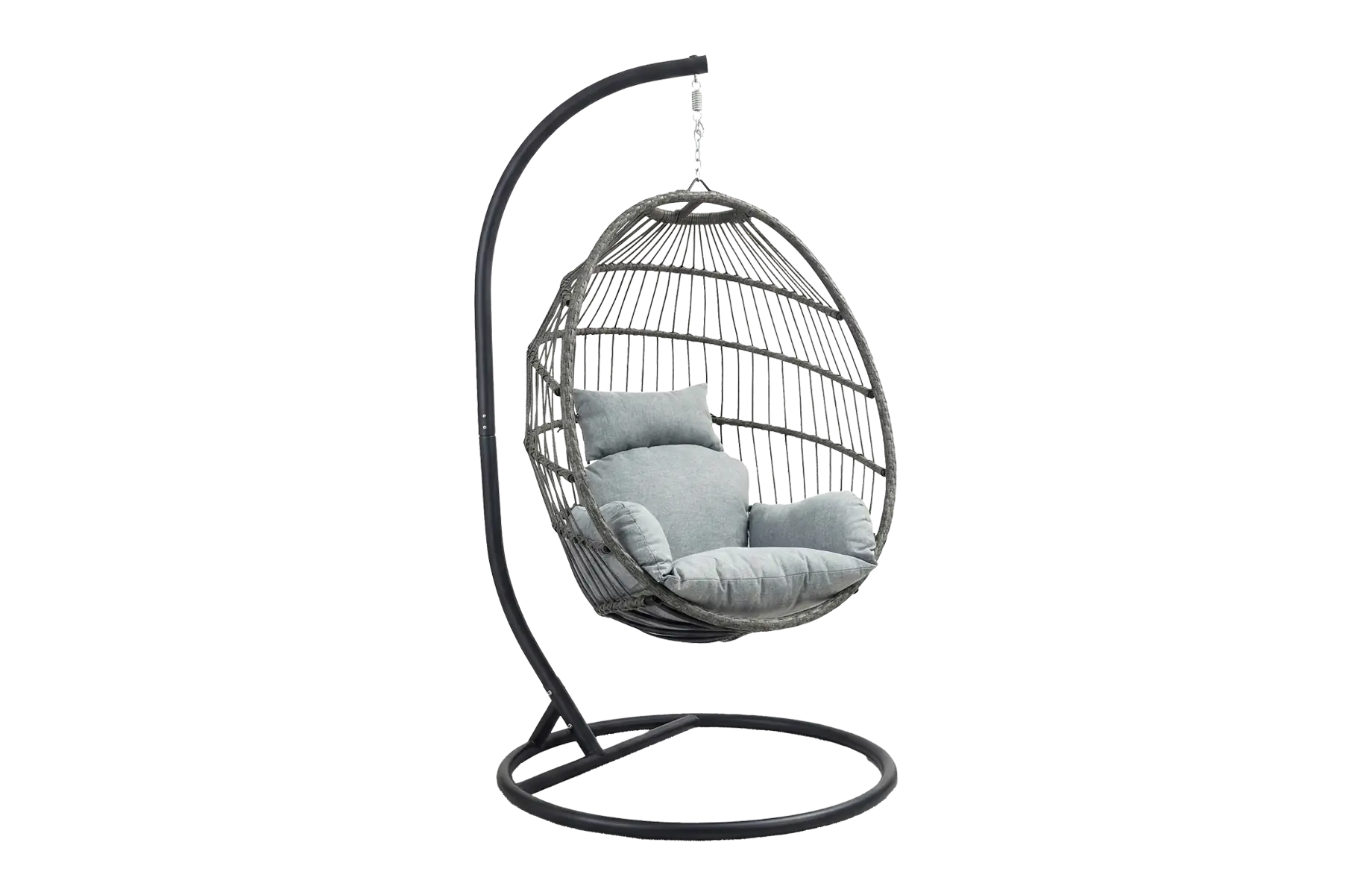 Hang Ei Coco | Grey & Black | Rope & Aluminium 