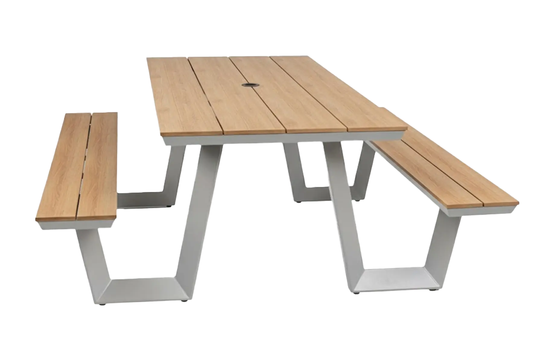 Picknicktafel Coffee Bay | Champagne | Aluminium & Tecon Teak  