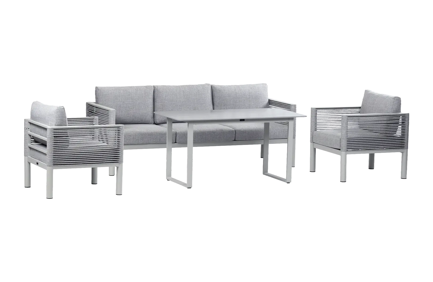 Stoel-Bank Lounge Dining Set Cuba | 3-zitsbank | Sand