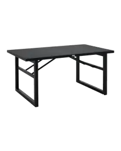 Tuintafel Vevi | Brafab | 160x90cm | Aluminium | Black | Vooraanzicht 