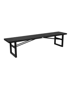 aluminium tuinbank Vevi | Brafab | 200cm | Zwart | vooraanzicht