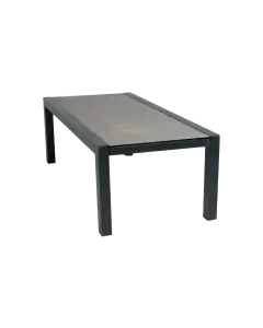 Loungetafel Bezano 120x60cm | Matt Black | Aluminium