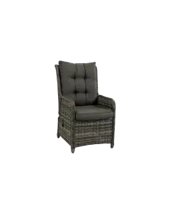 Verstelbare tuinstoel Dublin | Ash Grey | Wicker 