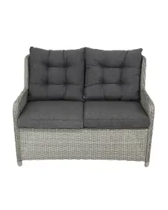 Loungebank Dublin | 2-persoons | Mystic Grey | Wicker 