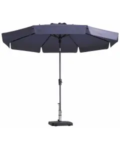 Madison Parasol | Flores Luxe | Safier Blue | ∅300cm