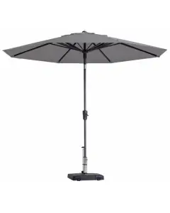 Madison Parasol | Paros Luxe Round | Light Grey | ∅300cm 