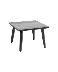 Mykonos-moderne-vierkante-bijzettafel-grijs-kunststof-aluminium-4 seizoenen Tuinmeubelen