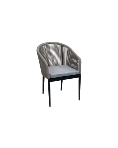 moderne-tuinstoel-sluis-Camel-Black-rope 1