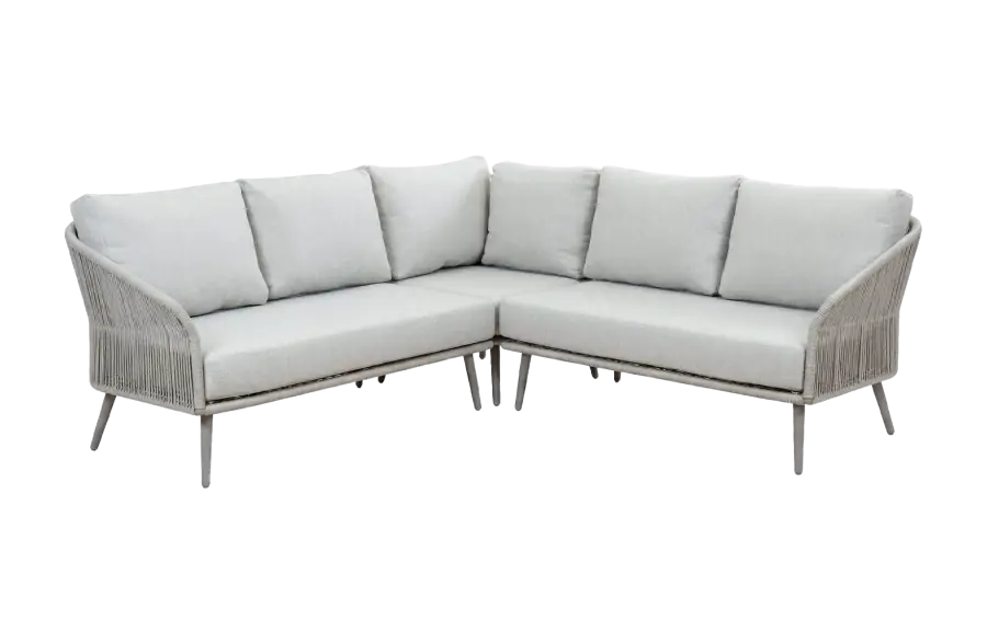 Hoek Loungebank Alezio | 3-delig | Beige & Camel