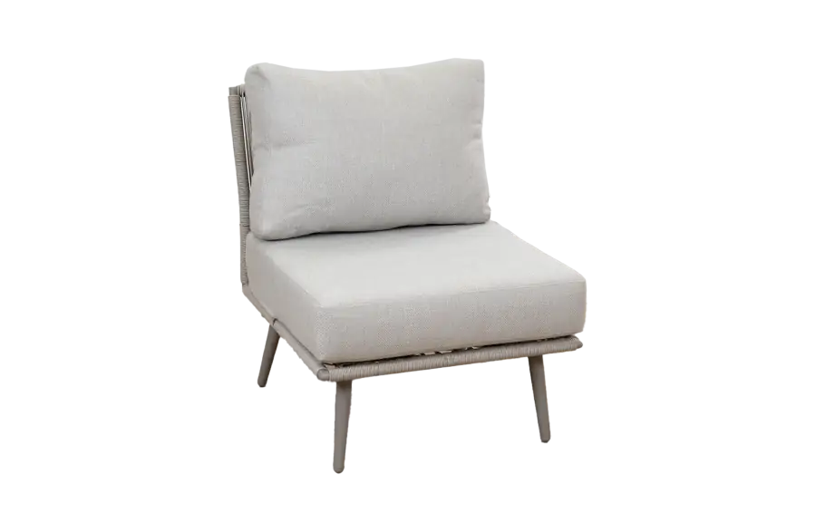 Midden element Alezio | Beige/Camel | Aluminium & Rope