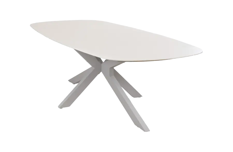 Dining tuintafel Barletta 240x115cm | Sandstone/Camel | Aluminium & Kunststof